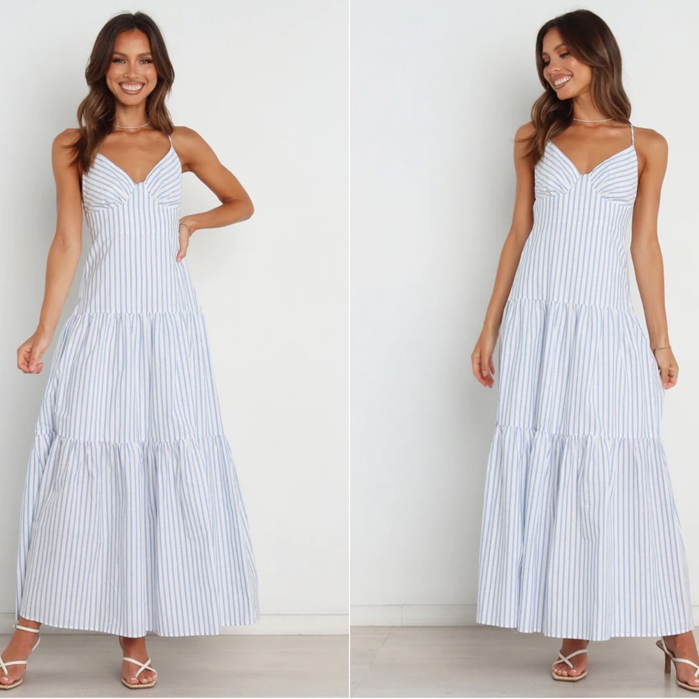Petal & Pup MARIGOLD DRESS - BLUE STRIPE